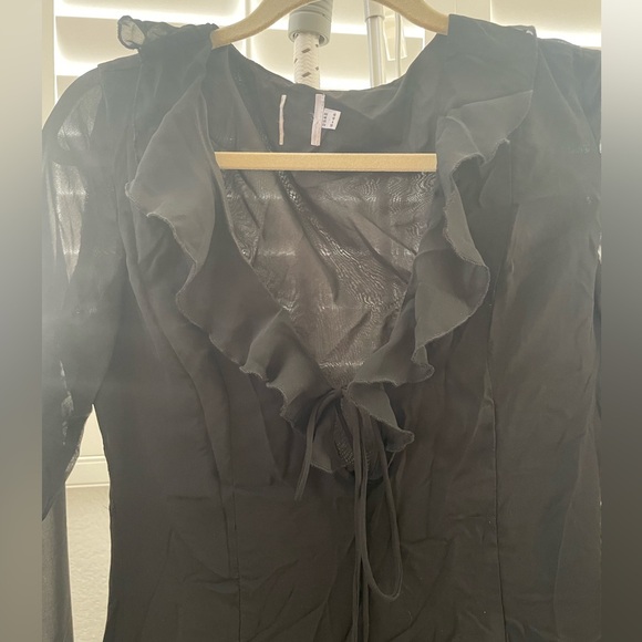 NWOT ROSALIA MAXI DRESS BLACK - Picture 5 of 8